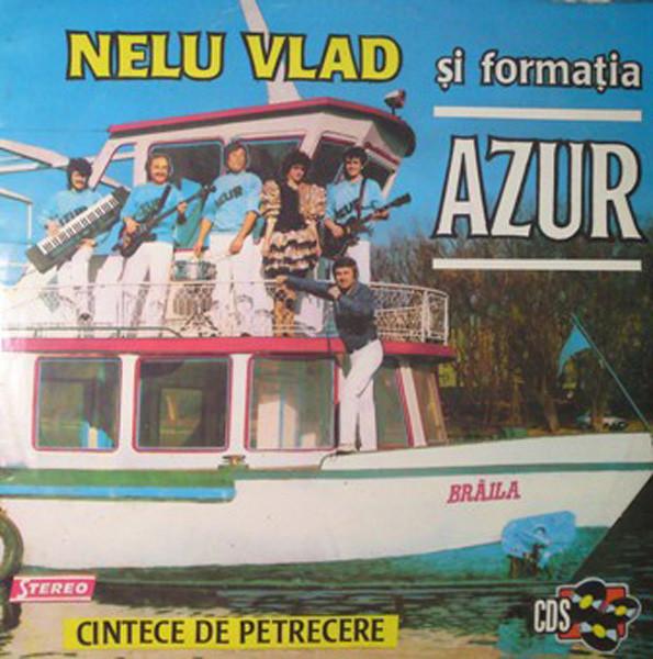 Copertă de album cu Nelu Vlad și formația Azur fotografiați pe un vapor la Brăila.